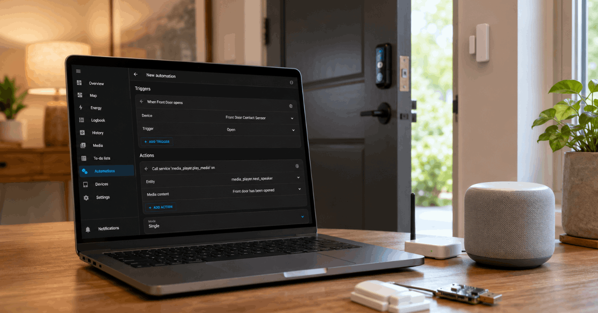 How to Set Up Automated Voice Alerts for Door Openings
