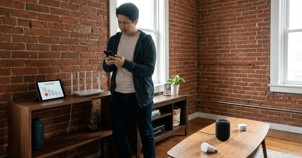 The Impact of Brick Walls on Smart Home Wi-Fi Signals