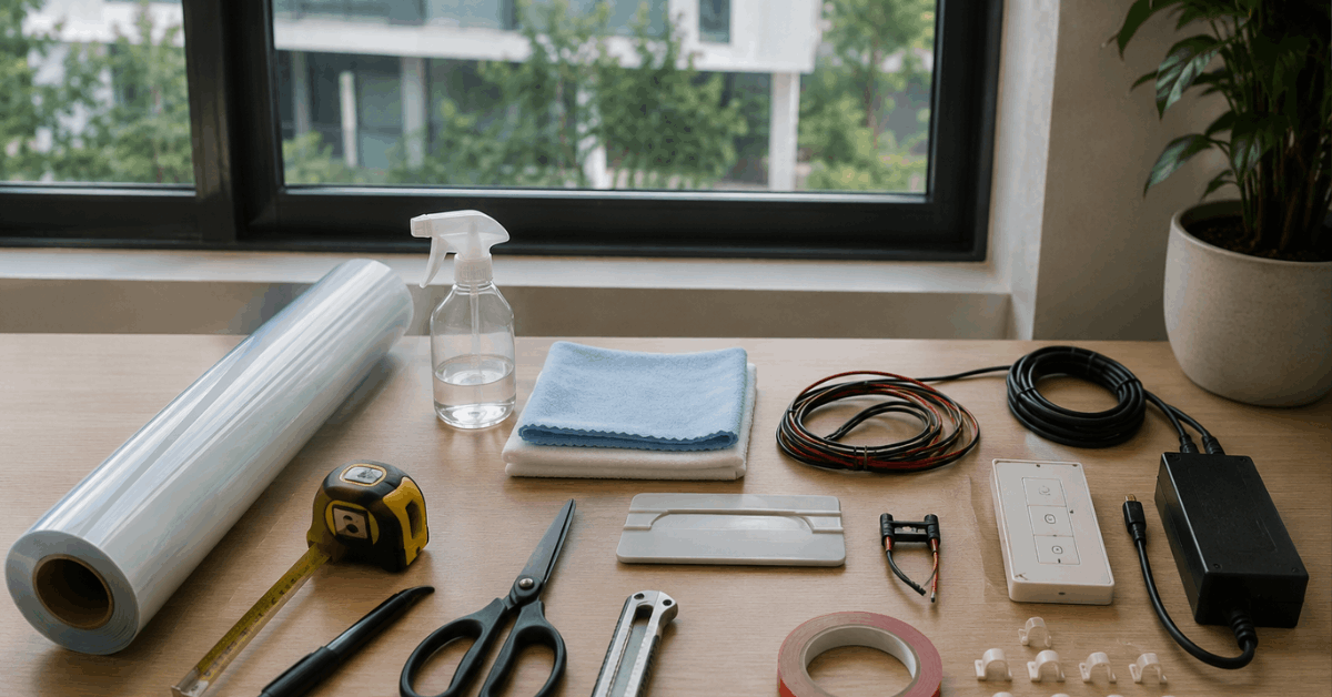 How to install smart glass film for instant window privacy