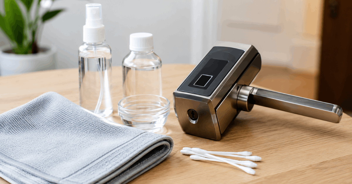 The Right Way to Clean Smart Fingerprint Scanners on Handles