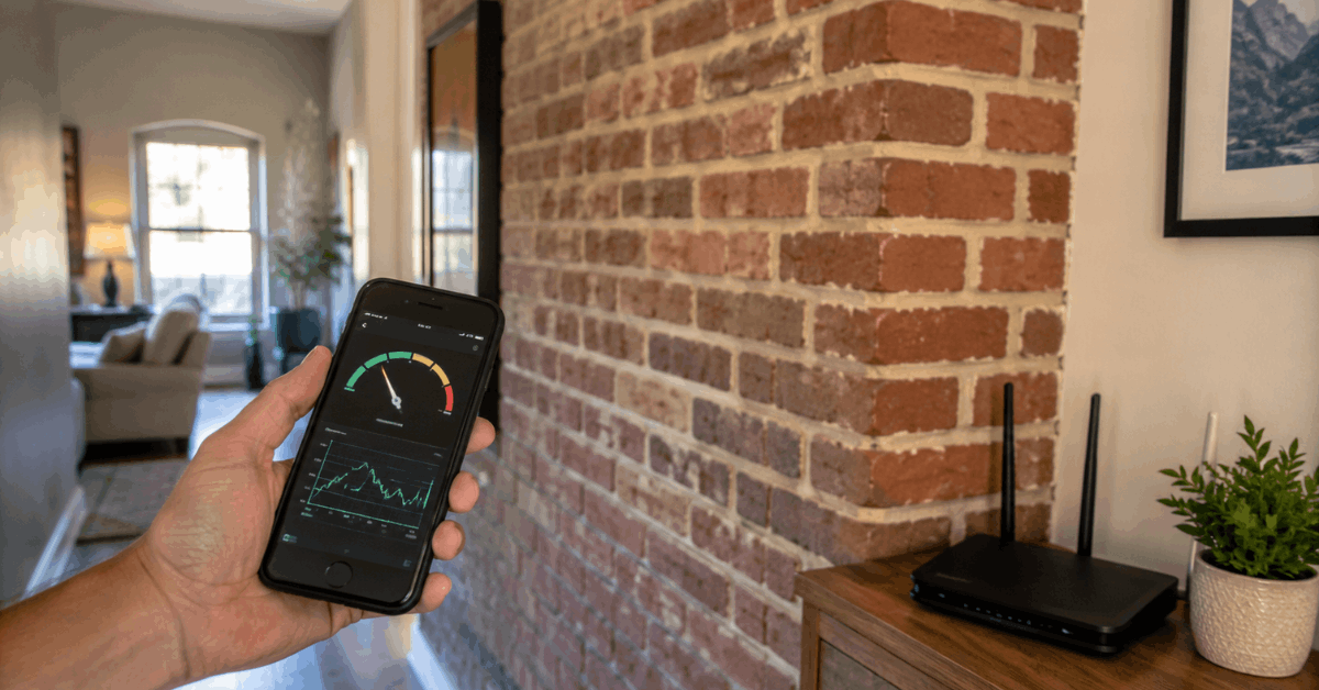 The Impact of Brick Walls on Smart Home Wi-Fi Signals