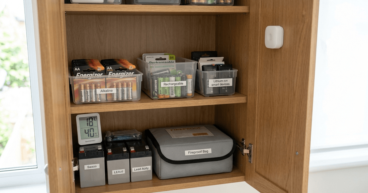 How to Safely Store Backup Batteries for Home Tech Setups